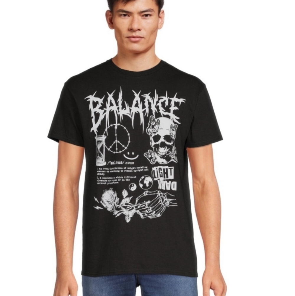 DOM Skelbalance Skull Butterfly Short Sleeve T-shirt